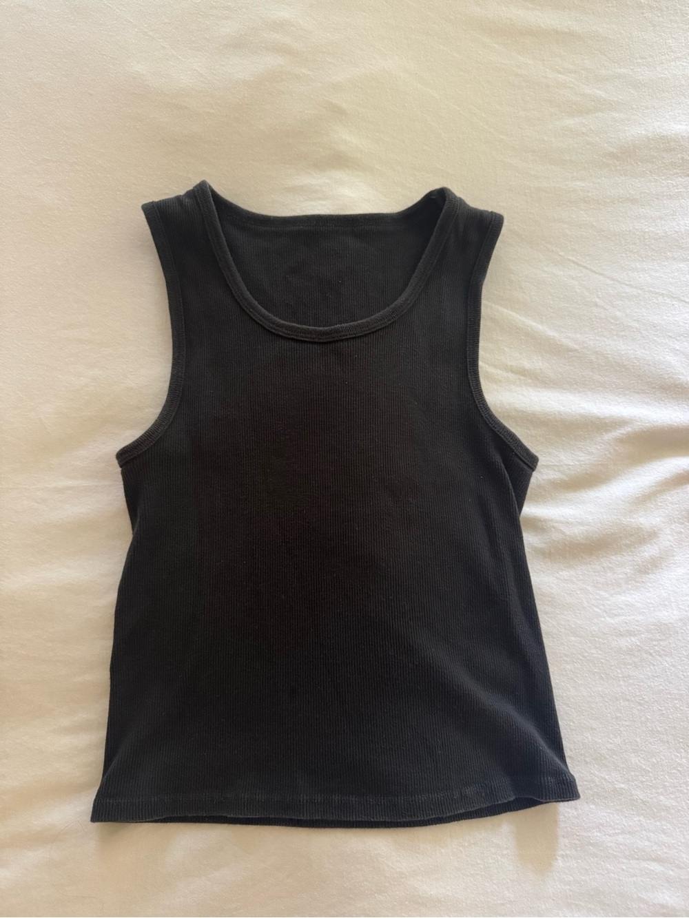 Brandy Melville Black Ribbed Tank Top